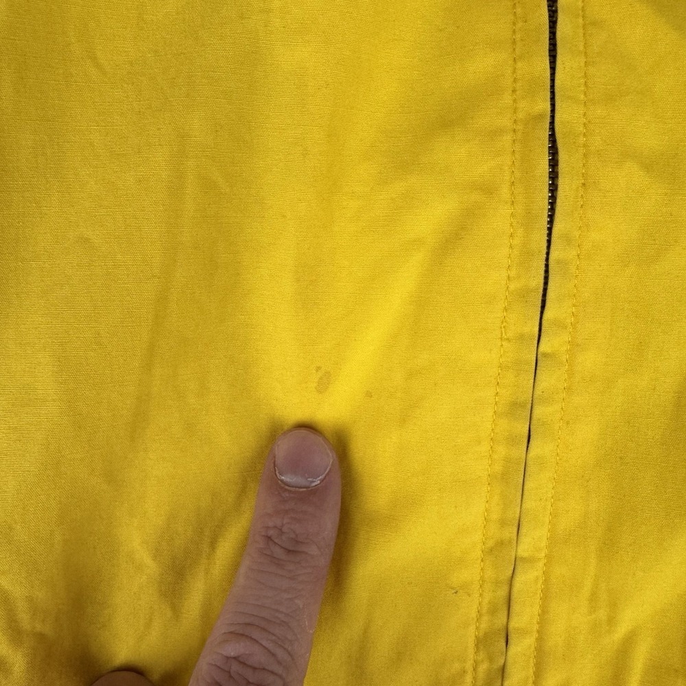 Ralph Lauren Women Medium Vest Hooded Yellow‎ Windbreaker Lined Vintage Rare - Picture 8 of 14